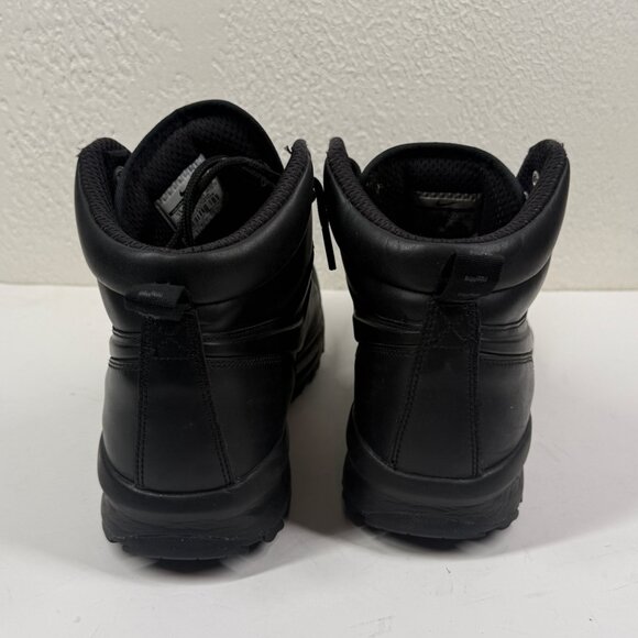 Nike ACG Manoa Triple Black Hiking Boots Leather Outdoor All Terrain Size 11 - Picture 8 of 14